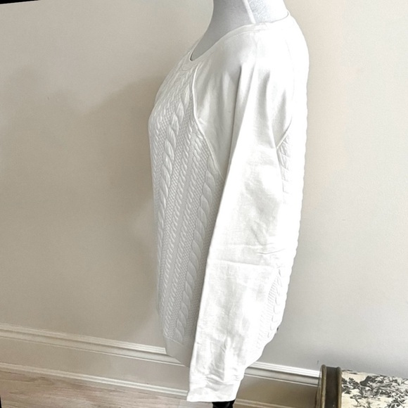 Dalia~Cable Pattern Sweater~Size XL~Ivory - Picture 2 of 11